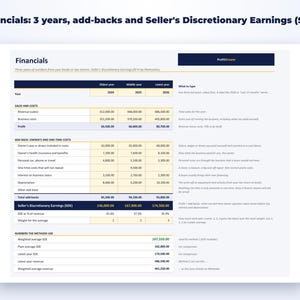 Business Valuation Calculator page preview