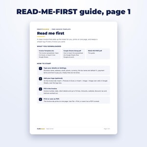 Invoice Template page preview