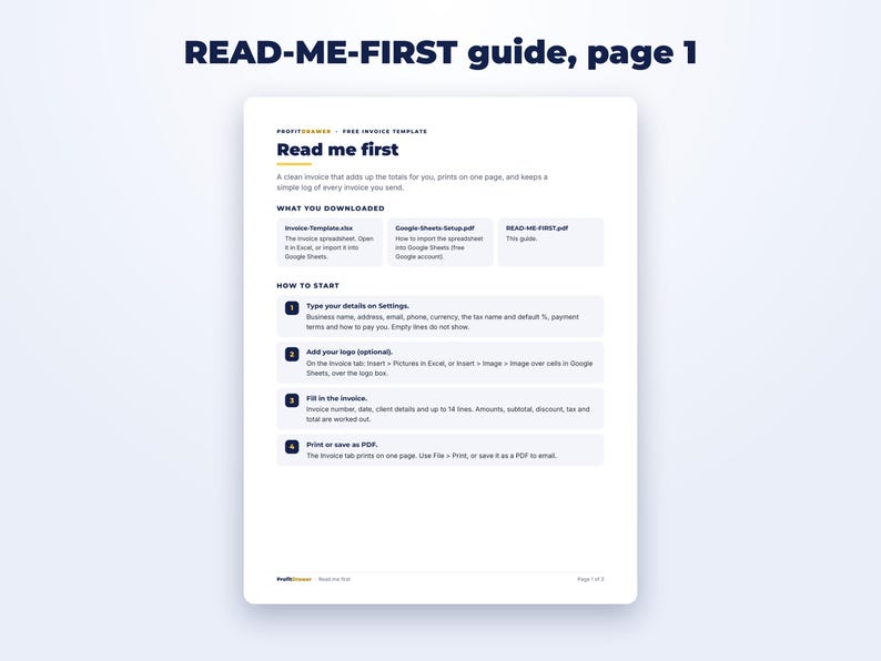 Invoice Template page preview