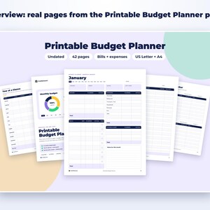 Printable Budget Planner page preview