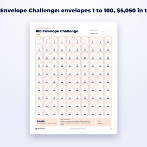 Savings Challenge Printables page preview