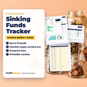 Sinking Funds Tracker - ProfitDrawer instant download