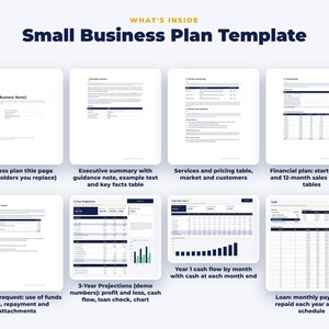 Everything included in the Small Business Plan Template