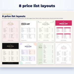 Lash Tech Business Kit page preview