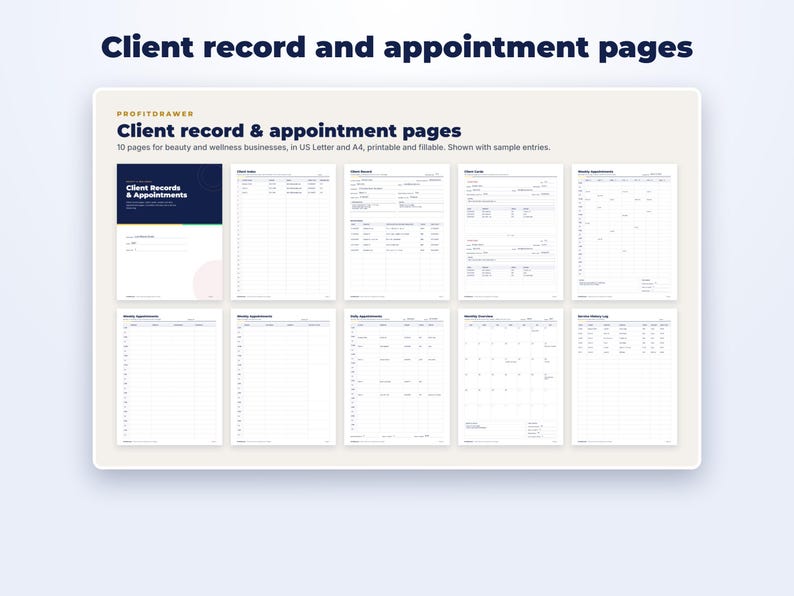 Lash Tech Business Kit page preview