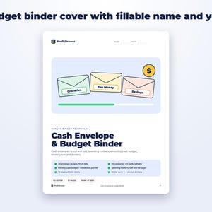 Cash Envelope & Budget Binder Printables page preview