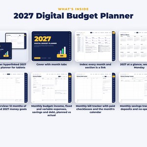 Everything included in the 2027 Digital Budget Planner