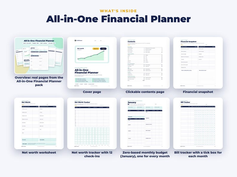 Everything included in the All-in-One Financial Planner