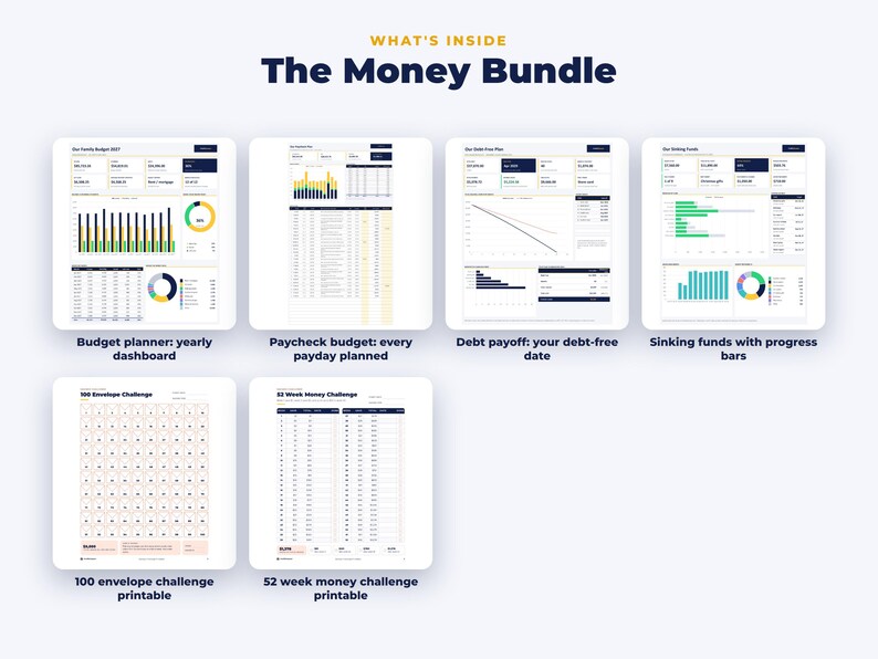 Everything included in the The Money Bundle