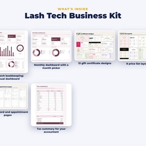 Everything included in the Lash Tech Business Kit