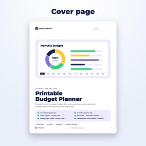 Printable Budget Planner page preview
