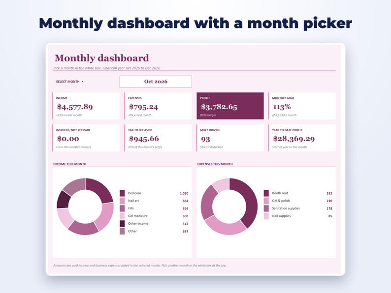 Nail Tech Business Kit page preview