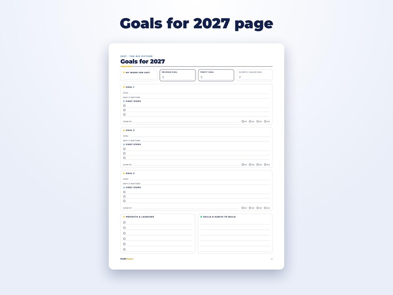 2027 Small Business Planner page preview
