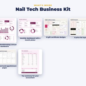 Everything included in the Nail Tech Business Kit