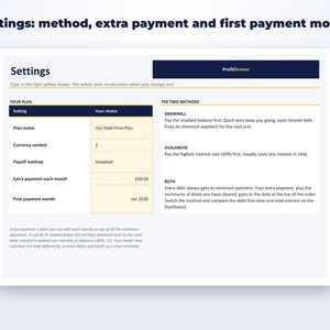 Debt Payoff Tracker page preview