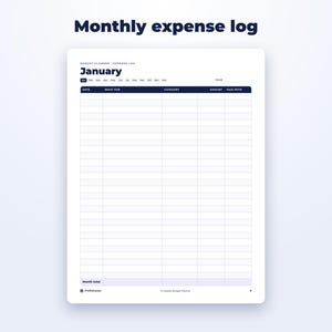 Printable Budget Planner page preview