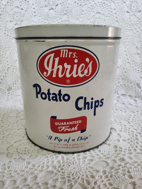 ヴィンテージ　Mrs. Howes ポテトチップス缶 ヴィンテージ Mrs. Howes ポテトチップス缶 ヴィンテージ Mrs. Howes