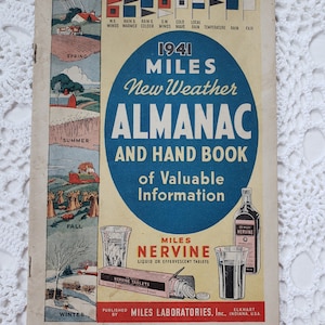Vintage Almanac, Nautical Sailing Flags, Northern Indiana Americana, Miles Lab, Alka Seltzer Memorabilia
