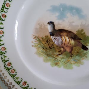 Vintage Austria HUB Plate With Pheasant, Fall Serving Dishes, Country Home Wall Decor, Hunting Lodge