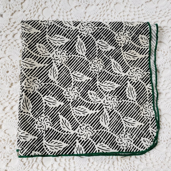 Anthropologie Fabric for Sewing Projects, Diy Throw Toss Pillow Material, Green Black & White