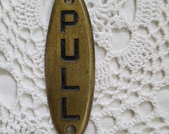 1930s/1940s Brass Door Pull Hardware, Historic Home Knobs Pulls Fixtures