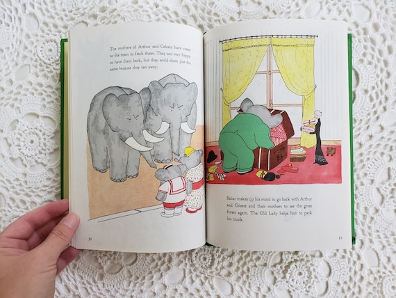 The Story of Babar, Jean De Brunhoff, 1961, French Children's Book