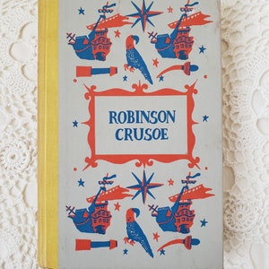 Junior Deluxe Editions, Robinson Crusoe by Daniel Defoe, 1945