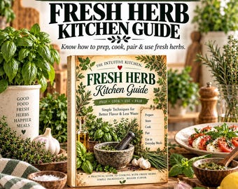 Fresh Herb Kitchen Guide | Printable Cooking Techniques (Digital Download)