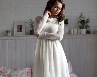 long white winter dress