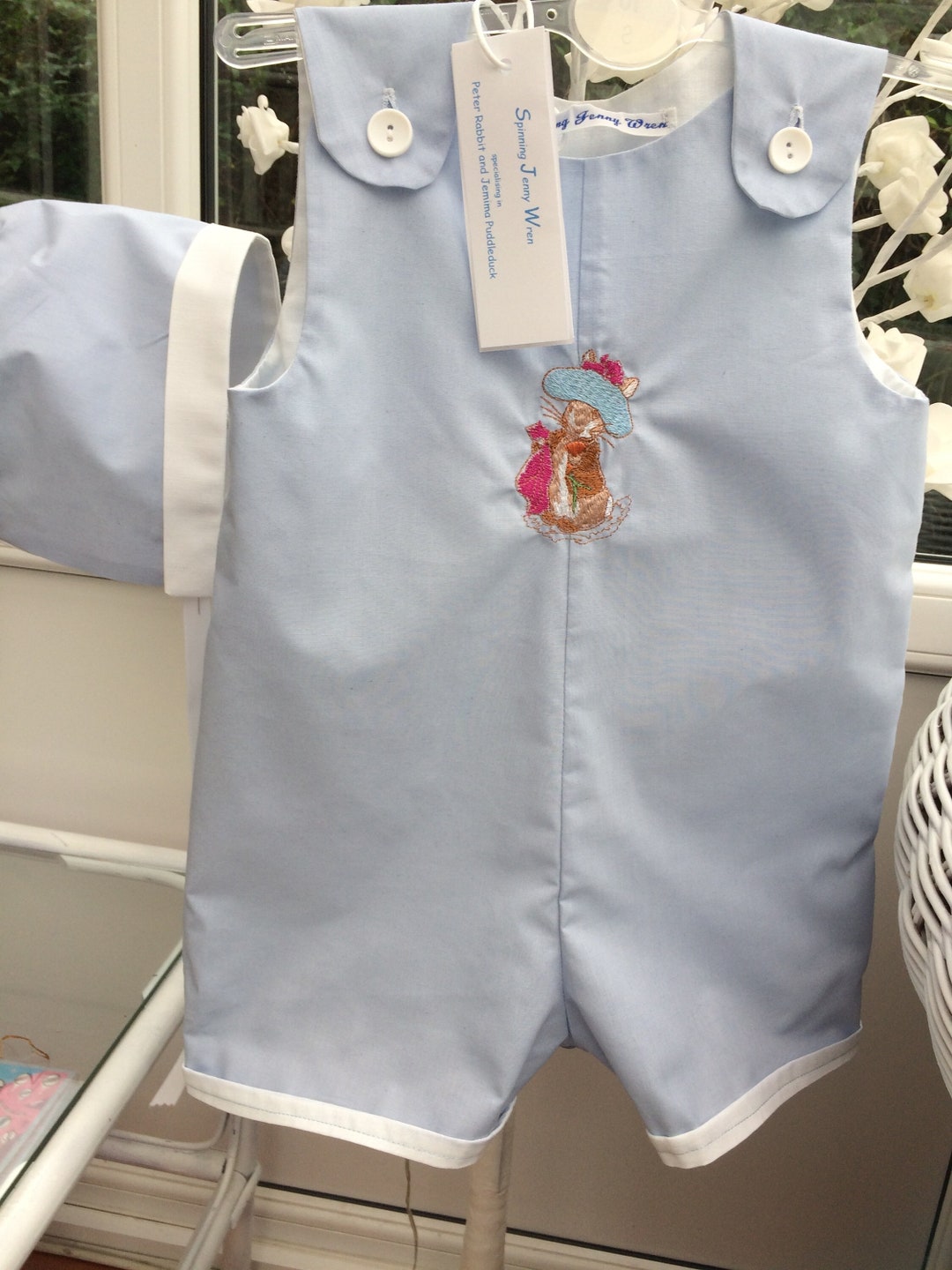 BENJAMIN BUNNY Baby Boys Romper Suit With Hat. Blue Birthday Etsy