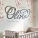Olivia Baby Girl Nursery Name Sign Wooden Letters Over Crib Decor ...
