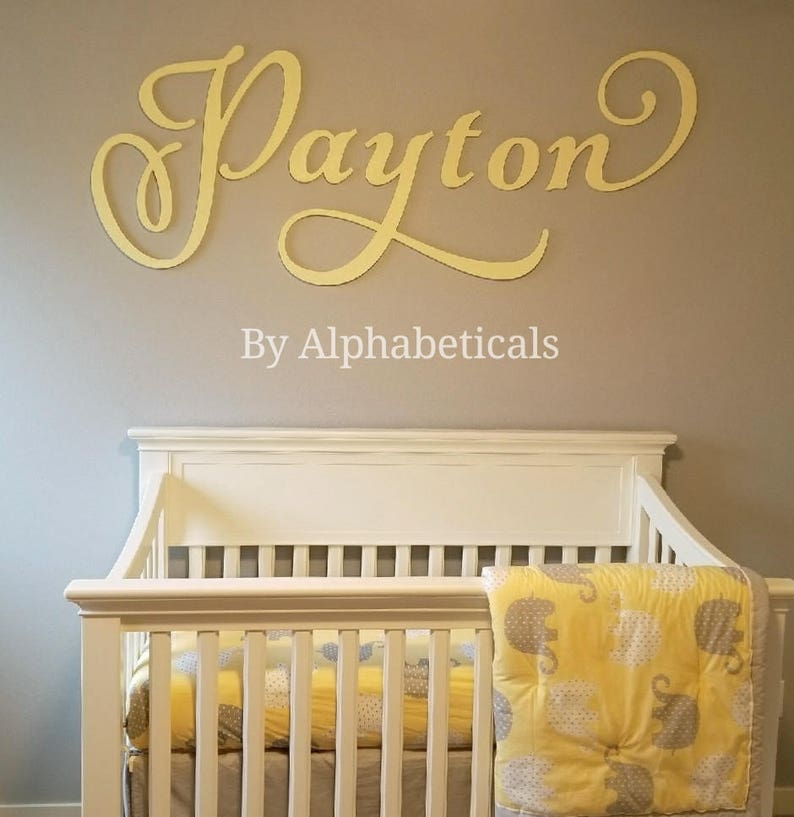 Nursery Name Sign Girl Boy Baby Name Letters for Wall Decor Etsy