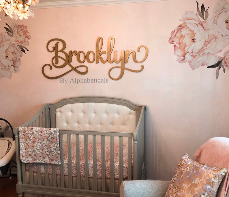 Baby Name Sign for Nursery Boy Girl Wall Letters Nursery Etsy