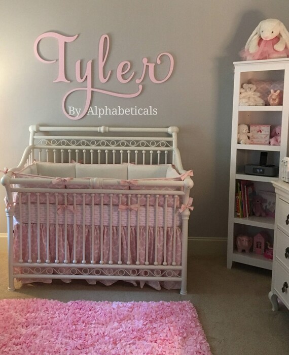 Nursery Wall Letters Wooden Letters for Nursery Girl Boy Baby Etsy
