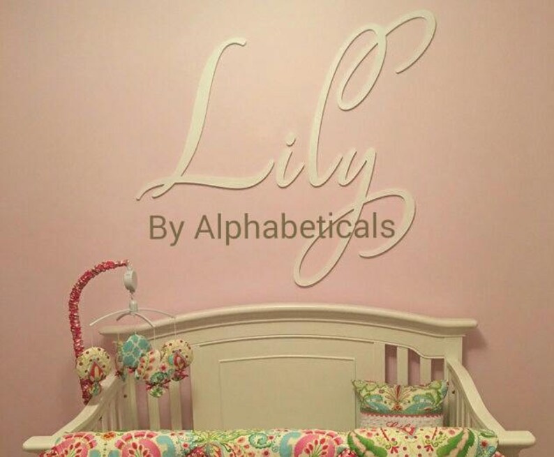 Over Crib Name Signs Alphabeticals Baby Name Sign for Nursery Etsy
