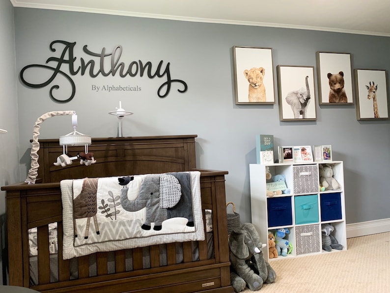 Over Crib Name Signs Alphabeticals Baby Name Sign for Nursery Etsy