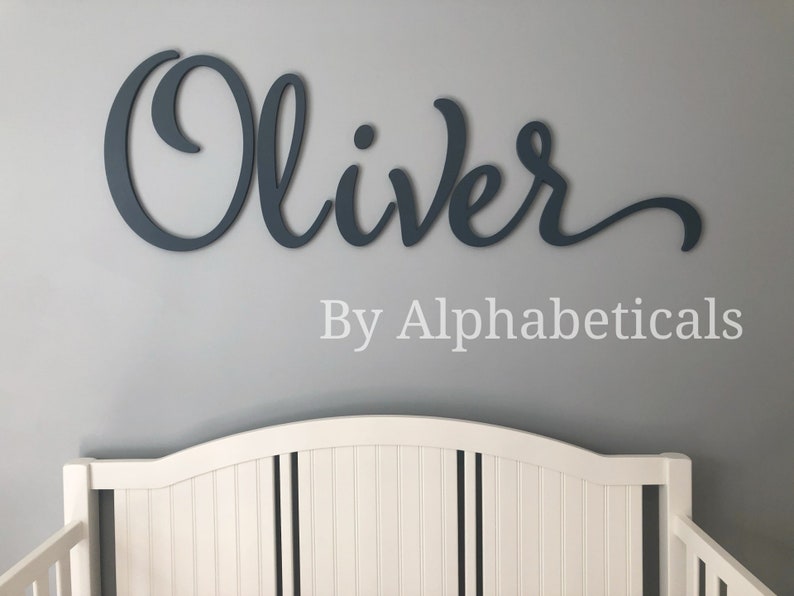 Alphabeticals Wooden Nursery Name Sign Girl Boy Letters for Etsy Canada