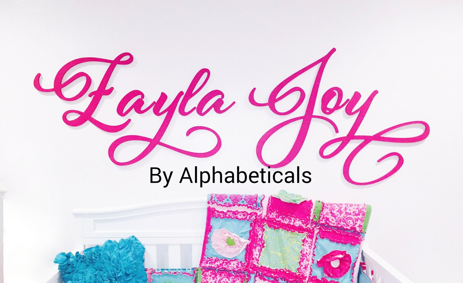 Nursery Name Sign Girl Wooden Letters for Wall Decor Baby Name Etsy