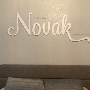 Baby Name Sign for Nursery Boy Girl Wall Letters Cutout Alphabeticals ...
