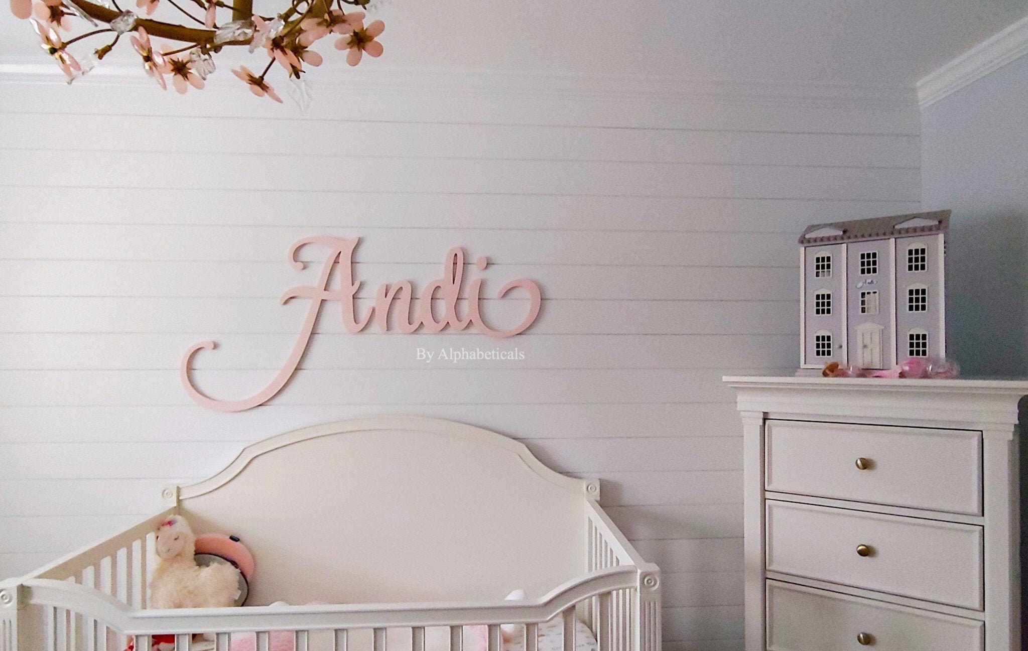 Wooden Letters for Nursery Name Sign Girl Baby Boy Wall Decor Etsy