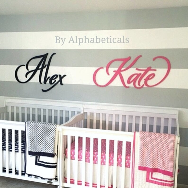 Olivia Baby Girl Nursery Name Sign Wooden Letters for Wall Etsy