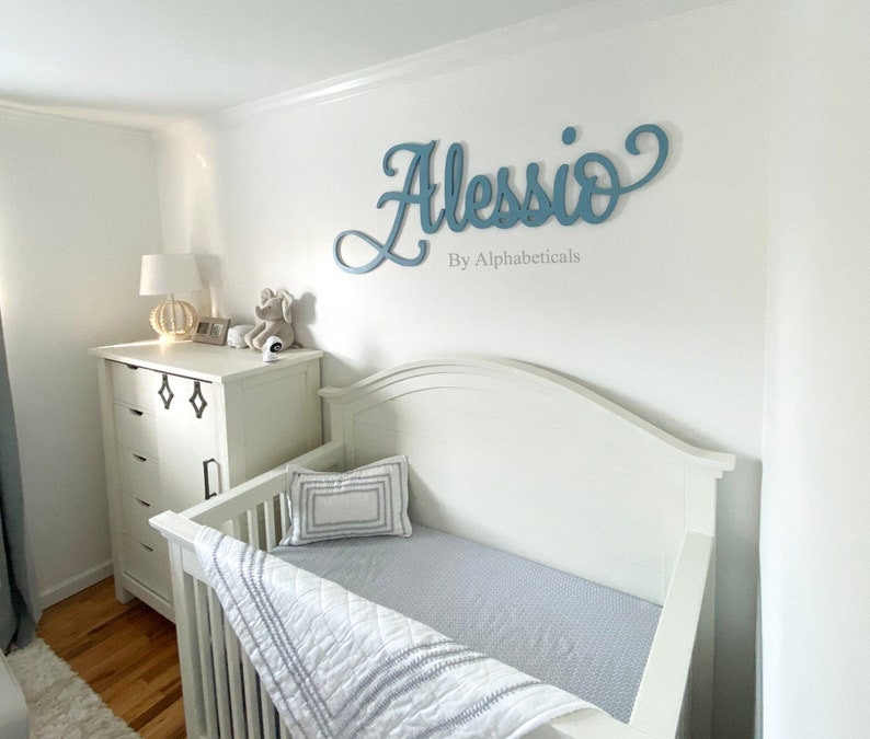 Boy Nursery Name Sign Wooden Letters for Wall Decor Etsy