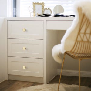 Knoppar i massiv mässing, klöverhjärtformade snäckskalsinlägg, nordisk modern beslag (40 stilar) bild 13