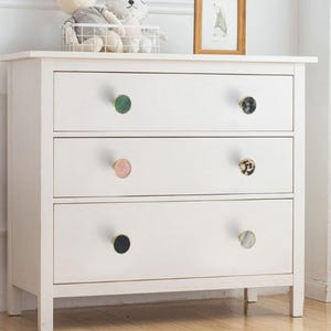Knoppar i massiv mässing, klöverhjärtformade snäckskalsinlägg, nordisk modern beslag (40 stilar) bild 19