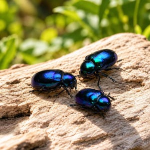Leaf Beetle Specimen – Real Iridescent Blue Beetle Collection, Natural History Insect Decor, Unique Collector Gift for Nature Lovers