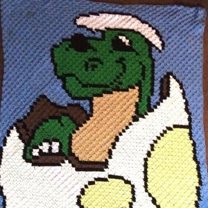 Baby Dino c2c  pattern, c2c graph, baby blanket, crochet dinosaur , c2c crochet graph, crochet graph, afghan pattern, crochet pattern