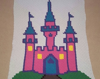 Castle Afghan C2C Graph & Word Chart