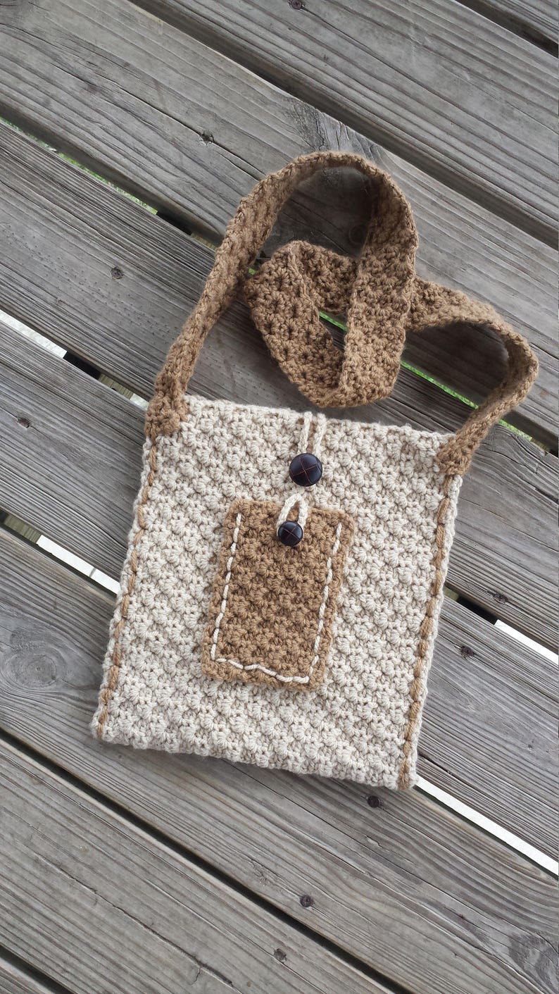 Mini c2c Across the body bag/purse crochet pattern image 1