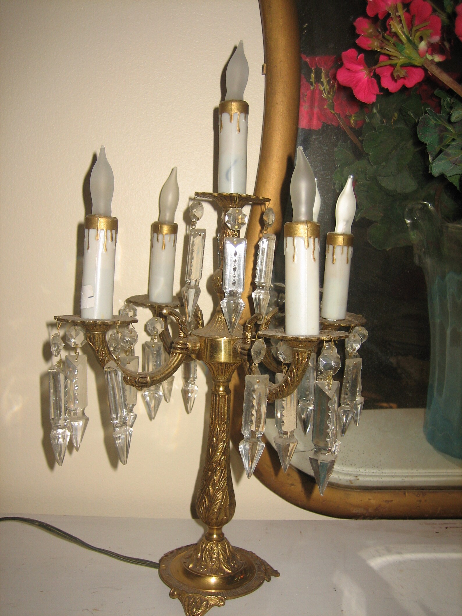 Pair of Vintage Electric Candelabra Etsy