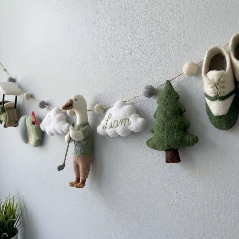 Fabric Golf Garland - Etsy